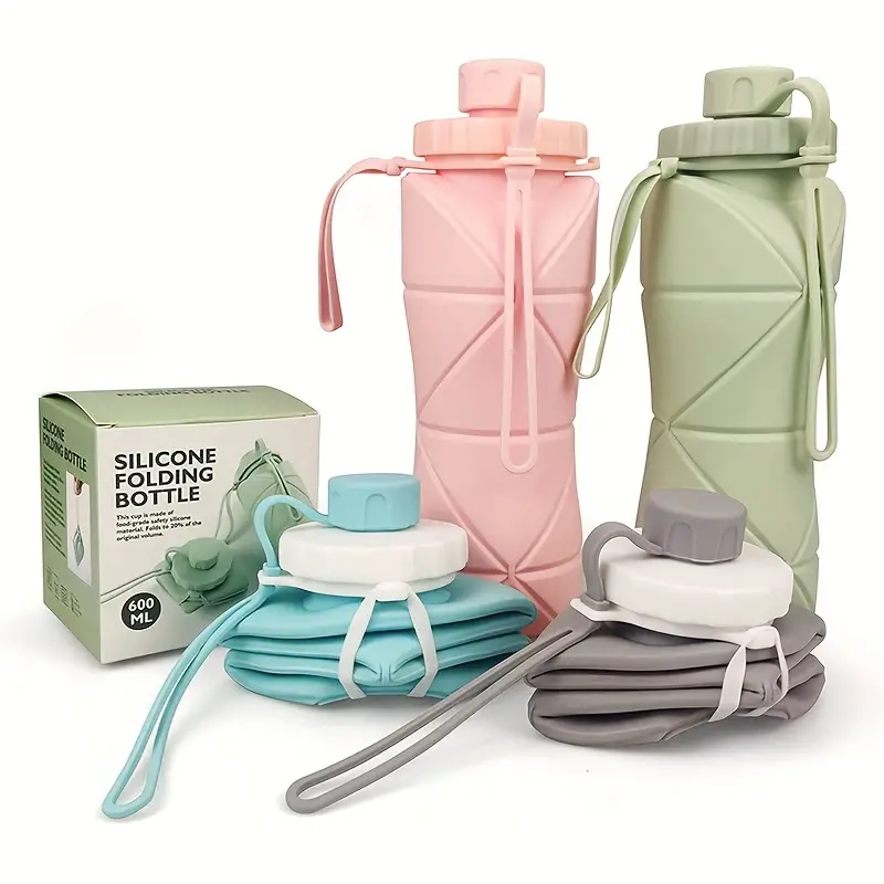 a variety of items that include a water bottle and a bottle
